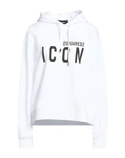 Dsquared2 Icon Woman Sweatshirt White Size L Cotton