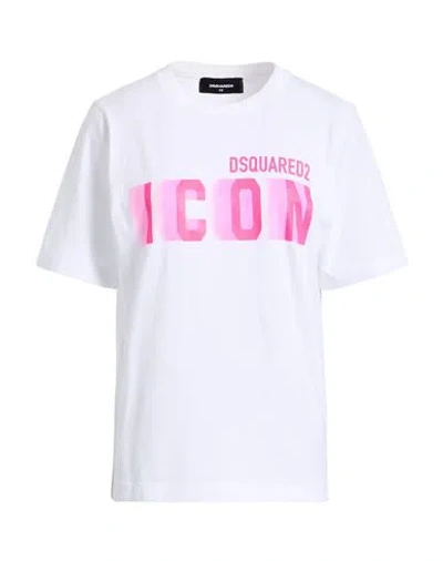 Dsquared2 Icon Woman T-shirt White Size M Cotton