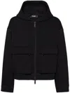 Dsquared2 Textured-finish Jacket In Black
