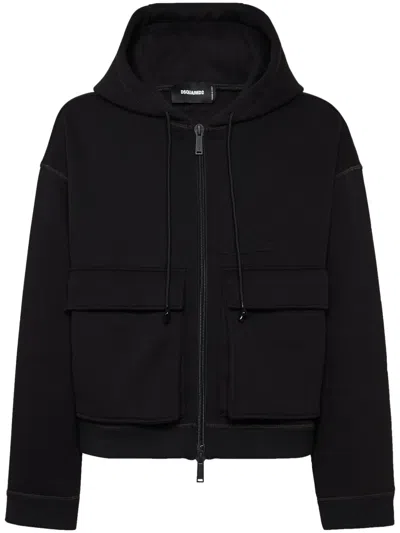 DSQUARED2 ICON ZIP-UP HOODIE