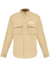 Dsquared2 Beige Icon Dropped Shoulder Shirt In Neutrals