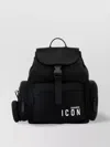 Dsquared2 Iconic Nylon Backpack With Front And Side Pockets