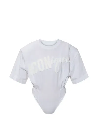 Dsquared2 Iconique Bodysuit In Gray