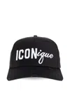 Dsquared2 Iconique Logo-embroidery Baseball Cap In Black