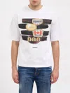 Dsquared2 Men T-shirt In Cotton With Graphic Print In White