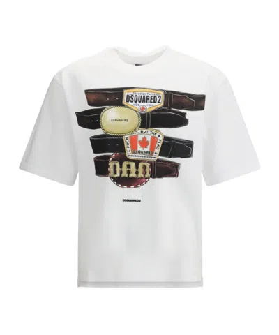 DSQUARED2 DSQUARED2 BELT PRINT T-SHIRT