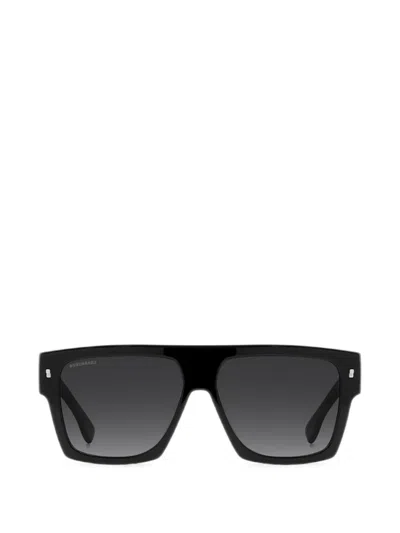 Dsquared2 Iconique Square-frame Sunglasses In Black