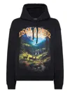 Dsquared2 Scenic Mountain Landscape Hoodie With Drawstring Detail In Black
