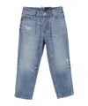 Dsquared2 Imitation Of Old Design Logo Jeans In Blue