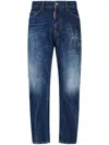 Dsquared2 Icon-print High-rise Straight-leg Jeans
