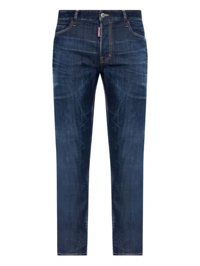 DSQUARED2 INDIGO BLUE JEANS WITH FIVE POCKET DESIGN