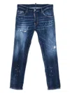 Dsquared2 Medium Easy Wash Tidy Biker Jeans In Blue