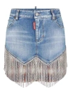 Dsquared2 Denim Mini Skirt In Blue