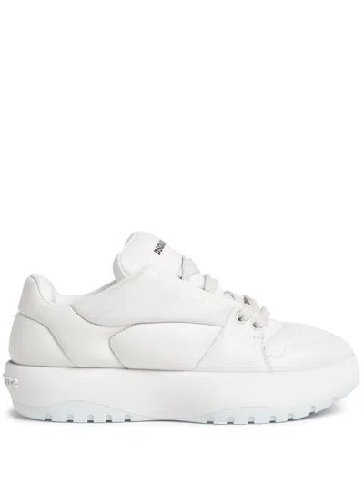 Dsquared2 Inflated-effect Low-top Sneakers In White