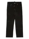 Dsquared2 Initial Logo Detail Trousers In Black