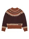 Dsquared2 Brown And White Sweater Dsquared Kids In Brown