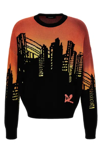 DSQUARED2 DSQUARED2 INTARSIA SWEATER