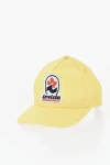 Dsquared2 Invicta Solid-color Baseball Cap With Adjustable Strap In Yellow