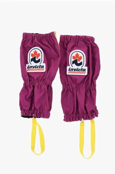 Dsquared2 Invicta Solid Color Gaiters With Embroidery