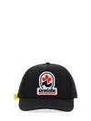 Dsquared2 Invicta Logo Patch Nylon Cap In Black