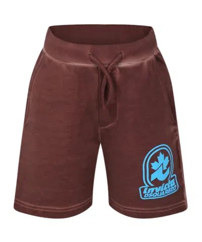 Dsquared2 Invicta X  Drawstring Shorts In Red