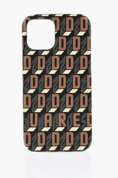 Dsquared2 Iphone 12/12 Pro Case With All-over D2 Monogram Print