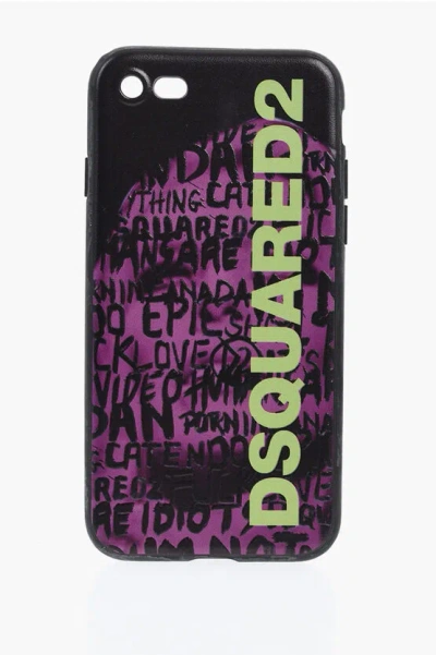 Dsquared2 Iphone 7 Case With All-over Logo In Multi