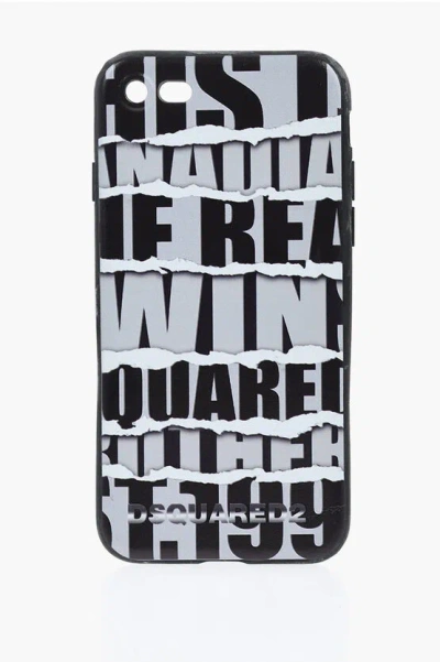 Dsquared2 Iphone 7 Case With All-over Logo In Multi