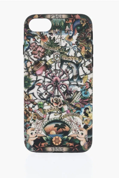 Dsquared2 Iphone 8 Plus Tattooed Case In Multi