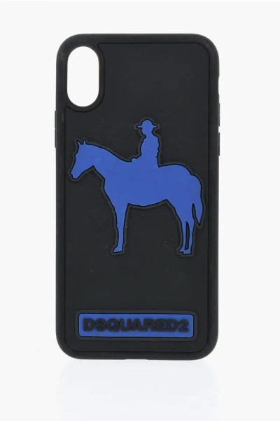 Dsquared2 Iphone X Case With Embossed Detail In Black