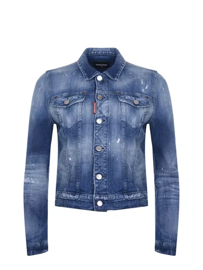 Dsquared2 Jacket In Blue