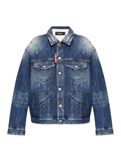 Dsquared2 Jacket In Azul