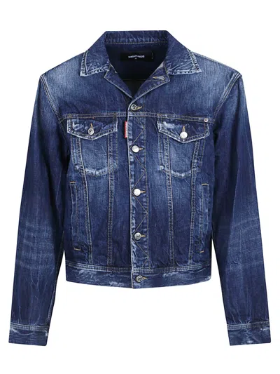Dsquared2 Jacket In Blue