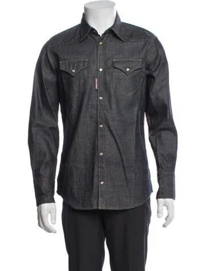 Pre-owned Dsquared2 Jacket In Blue