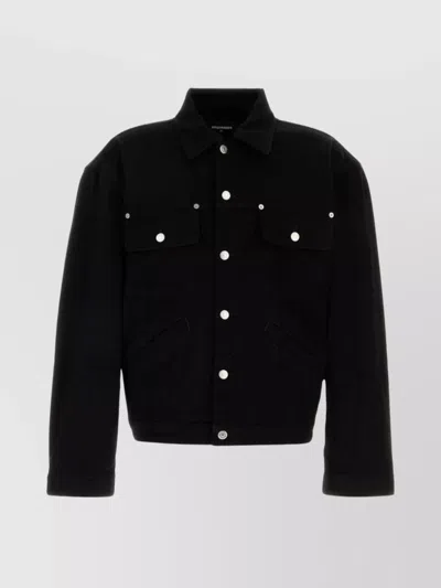 DSQUARED2 JACKET DENIM STRETCH CHEST POCKETS