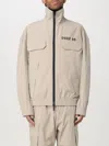 Dsquared2 Logo-printed Zipped Bomber Jacket  In Beige