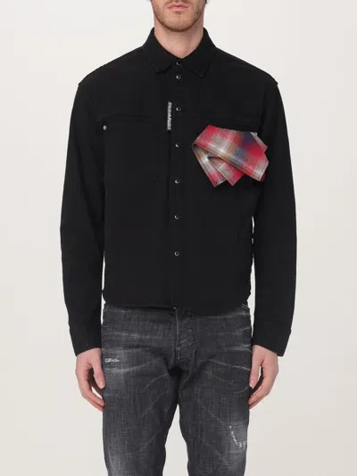DSQUARED2 JACKET DSQUARED2 MEN COLOR BLACK,G52740002