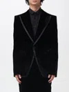 Dsquared2 Men's Sparkling Velvet '70s Silk-trim Blazer In Black