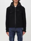 Dsquared2 Contrast-panel Hooded Jacket In Schwarz