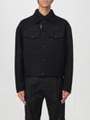 Dsquared2 Oversized-collar Shirt Jacket In Schwarz