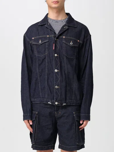 DSQUARED2 JACKET DSQUARED2 MEN COLOR BLUE,H05220009
