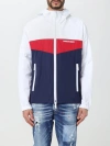 Dsquared2 Red/white/blue Shell Windproof Jacket In Blue