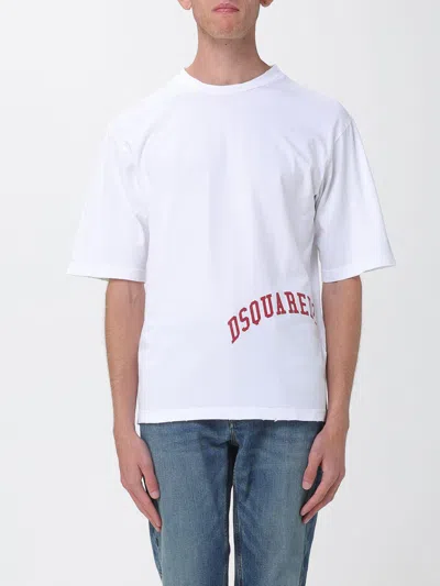 Dsquared2 Jacket  Men Color Blue In White