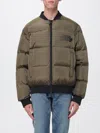 Dsquared2 Padded Green Puffer Jacket With Two-way Zip In Green