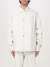 Dsquared2 Icon Man Denim Shirt Light Grey Size L Cotton In Ice