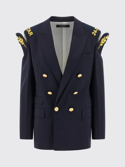 DSQUARED2 JACKET DSQUARED2 WOMAN COLOR BLUE,H55955009