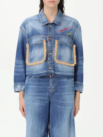 Dsquared2 Jacket  Woman Color Denim