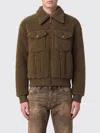 Dsquared2 Teddy Oversized Jean Jacket In Brown