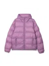 Dsquared2 Rear-logo Hooded Puffer Jacket In Orange