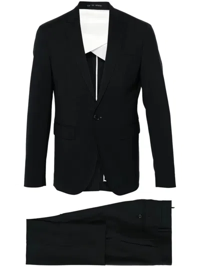Dsquared2 Suit With Chest Pocket And Notched Lapels In Black